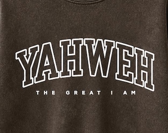 Yahweh PNG, Christian Shirt Design, The Great I Am PNG, Faith Based Graphic Tee, Minimal Religious Sublimation File