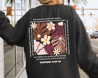 Christian Mother’s Day T Shirt Bible Verse Motherhood Shirt Mother's Day Shirt Christian Mom Shirt Gift for Mom Retro Christian Mom T Shirt