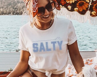 Salty Shirt Stay Salty Beach Shirt Vacation Shirt Surf Shirt Summer Shirt Summer Tee Trendy Beach Shirt Salty Beach TShirt Summer Trendy Tee