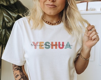 Yeshua Shirt Christian Apparel Aesthetic Christian T Shirt Jesus Apparel Christian Streetwear Clothing Bible Verse Shirt Yeshua Sweatshirt