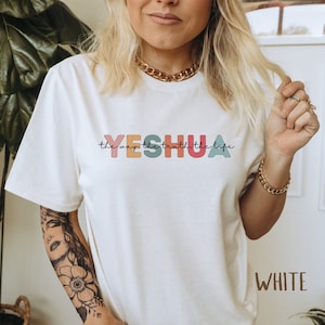 Yeshua Shirt Christian Apparel Aesthetic Christian T Shirt Jesus Apparel Christian Streetwear Clothing Bible Verse Shirt Yeshua Sweatshirt