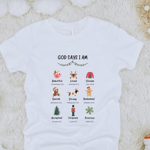 God Says I Am Christmas Child Christian Shirt God Says I Am Christmas Child Christian Shirt