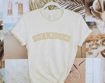 Sunkissed Shirt Sunkissed Tshirt Sunkissed Beachy Tee Minimalist Summer Shirt Beach Tshirt Summer Oversized Shirt Vacation Shirt Beach Tee