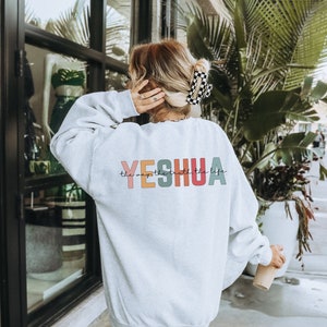 Yeshua Shirt Christian Apparel Aesthetic Christian T Shirt Jesus Apparel Christian Streetwear Clothing Bible Verse Shirt Yeshua Sweatshirt