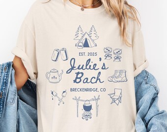 Camp Bachelorette Party Shirts Custom Camping Bachelorette Shirts Camp Bach T Shirts Bridal Party Shirts Outdoor Camp Mountain Bride T Shirt