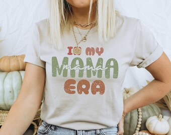 In my Mom Era Shirt Retro Mom Shirt New Mom Pregnancy Clothing Mom's Birthday T-Shirt Mother's Day Shirt Gift for mom Retro Mama Sweatshirt
