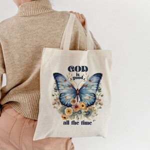 God is Good tote bag Church tote bag Christian tote bag Christian merch Jesus tote bag Bible tote Christian gift Godly gift Cotton Tote Bag