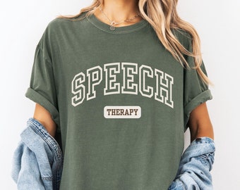 Logopädie Shirt Logopädie Shirt Geschenk für Therapeuten Slp Shirt Sprache Pathologen Shirt Logopädie Crewneck Speech Sweatshirt