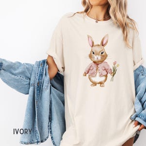 Niedliches Häschen-Shirt Ostern-Kaninchen-T-Stück Kokette Ostern Niedliches Osterhemd Niedliche Osterhase-Sweatshirt Osterkaninchen-Hemd Fröhlichen Ostergeschenk