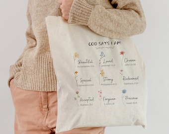 Christelijke draagtas Kerk draagtas Christelijke draagtas Christelijke merchandise Jezus draagtas Bijbel tote Christelijke gift Goddelijk geschenk Katoenen draagtas