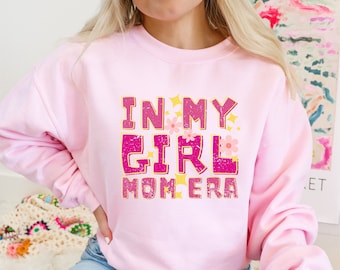 En mi chica mamá era sudadera chica mamá camiseta chica mamá club chica mamá camisa nueva mamá regalo género revelar regalo del día de la madre retro mamá camiseta