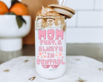 Grappige moeder ijskoffie glazen beker Moederdag cadeau Trendy Mama koffie glas moeder Tumbler moeder cadeau baas Mama ijskoffie glas kan cadeau voor moeder