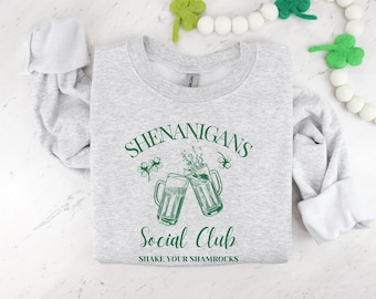 面白い聖パトリックデーシャツ アイルランドのスウェットシャツ シャムロックを楽しもう 聖パトリックデーシャツ 聖パトリックデーセーター 聖パトリックデードリンクシャツ