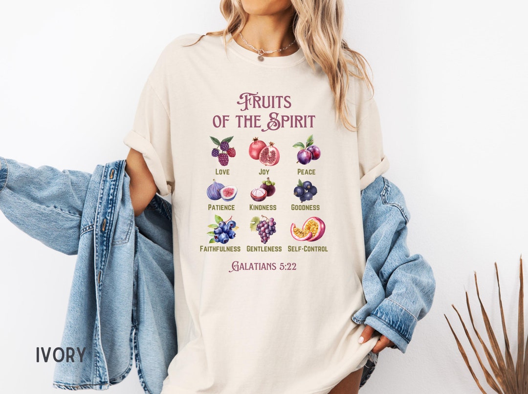 Fruits of the Spirit Shirt Christian Apparel Shirt Fruits of the Spirit ...
