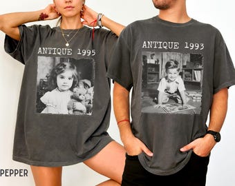 Personalized 30th Birthday Shirt Custom Vintage Photo and Year Vintage 1995 Shirt Custom Year Birthday Shirt Funny Retro Birthday T Shirt