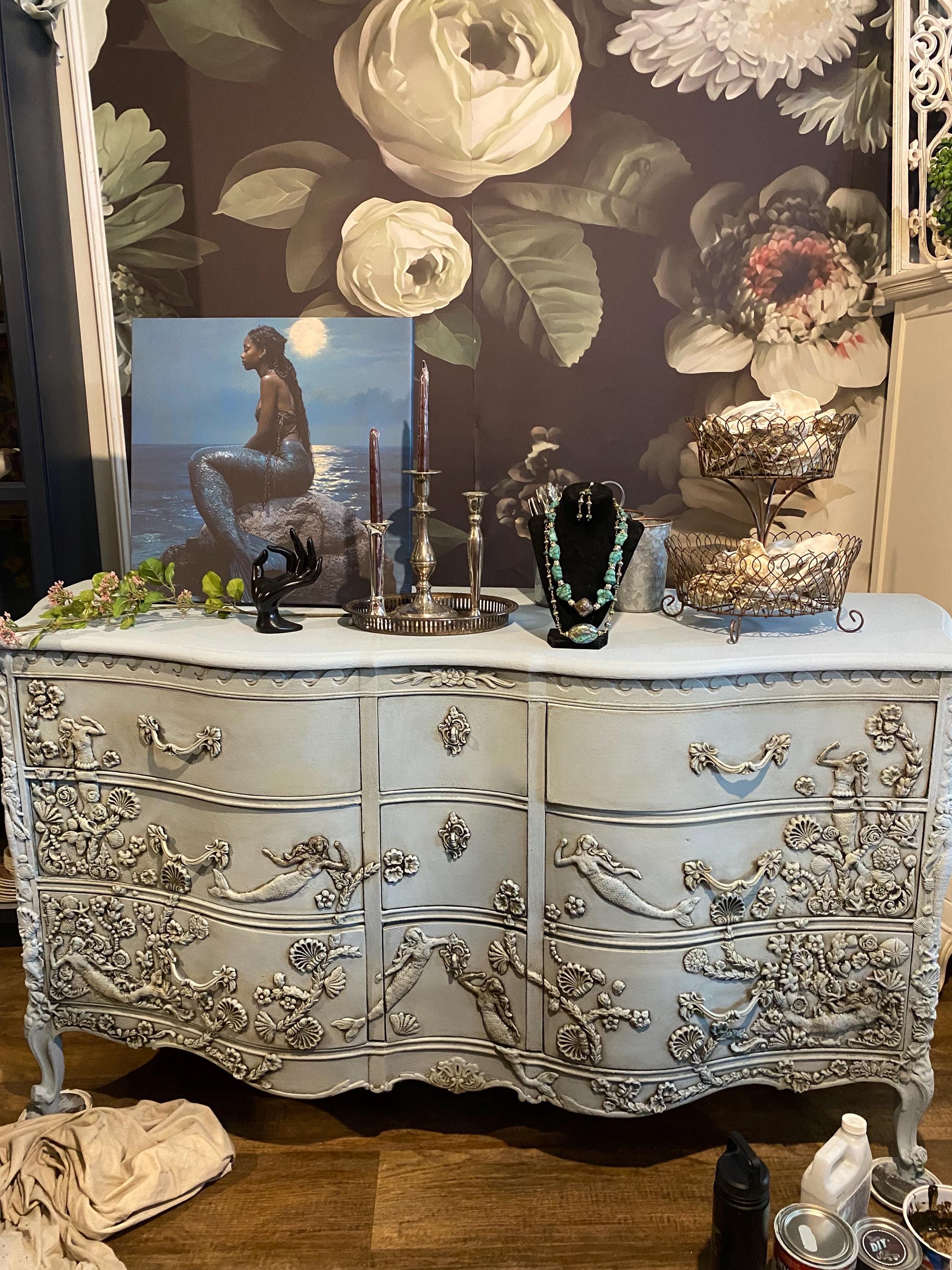 Antique Serpentine Dresser - Etsy