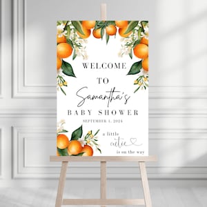 Little Cutie Is On The Way Baby Shower Welcome Sign, Welcome To Baby Shower Sign A Little Cutie, A Little Cutie Baby Shower Welcome Sign