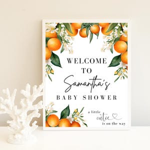 Little Cutie Is On The Way Baby Shower Welcome Sign, Welcome To Baby Shower Sign A Little Cutie, A Little Cutie Baby Shower Welcome Sign