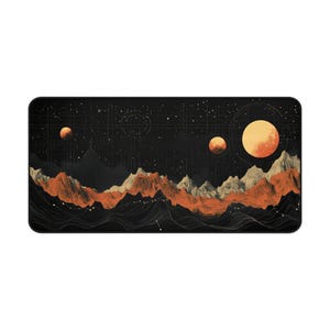 Die Geometrie der Planeten Schreibtischmatte, Planeten Karte, Weltraum Schreibtischunterlage, Mars Mauspad, Interstellar, Universum, Orbit Bild 6