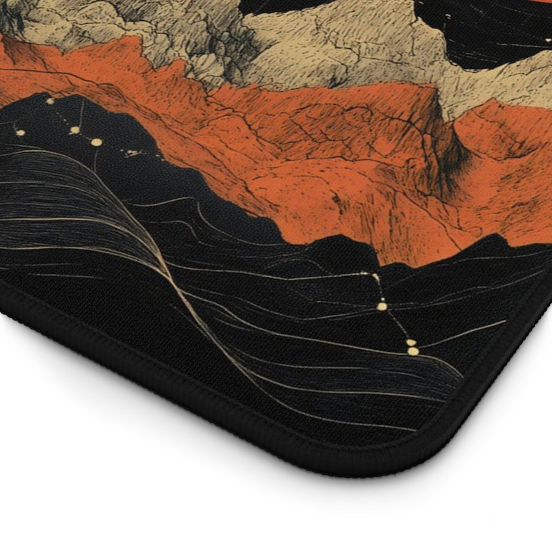 Die Geometrie der Planeten Schreibtischmatte, Planeten Karte, Weltraum Schreibtischunterlage, Mars Mauspad, Interstellar, Universum, Orbit Bild 4