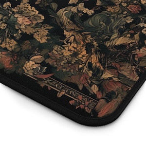 Hidden Dagger Tapestry Desk Mat, Assassin's Blade Desk Pad, Medieval Castle Decor Desk Topper, Cottagecore, Dark Academia Mousepad, Rogue image 4