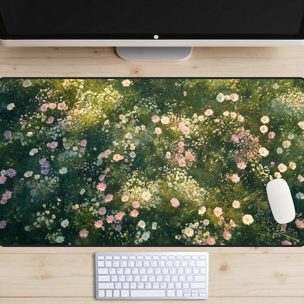 Pink Computer Table Mat Pink Desk Mat - Etsy
