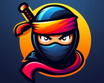 Logo de jeu ninja