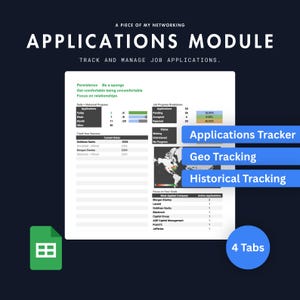 Sollicitatietracker Google Spreadsheets | Spreadsheetsjabloon voor zoeken naar vacatures voor studenten en stages