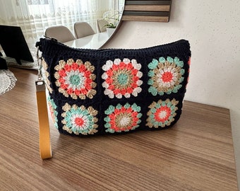 Stile turco afgano per mamma, pochette lavorata a maglia, pochette elegante, stile turco, borsa afghana, regalo della mamma, borsa all'uncinetto alla moda, accessori all'uncinetto