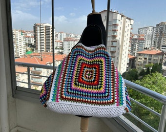 Perfect Bag for Weekend Getaways: Ready for Everything from Beach to Shopping,Knitted Bag,Fashion Accessory,Gifts For Wife,Shopping Bag