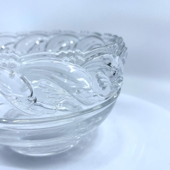 ドルフィンボウル・TIFFANY Vintage Tiffany & Co. Crystal Clear Glass Dolphin Bowl,1980