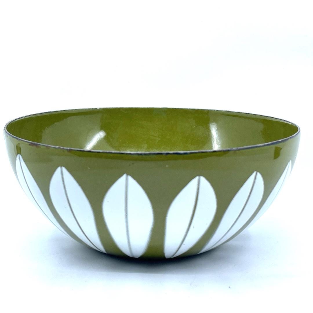 Rare Vintage Cathrineholm Norway Enamel Bowl 5.5