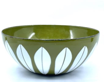 Rare Vintage Cathrineholm Norway Enamel Bowl 5.5
