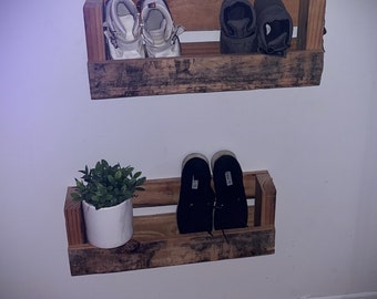 Rustic Shoe Rack