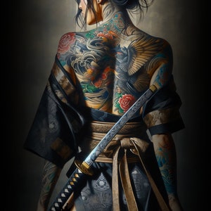 Samurai Serenity (art.ai digital de ICE QUEEN BEAUTY Enterprise)
