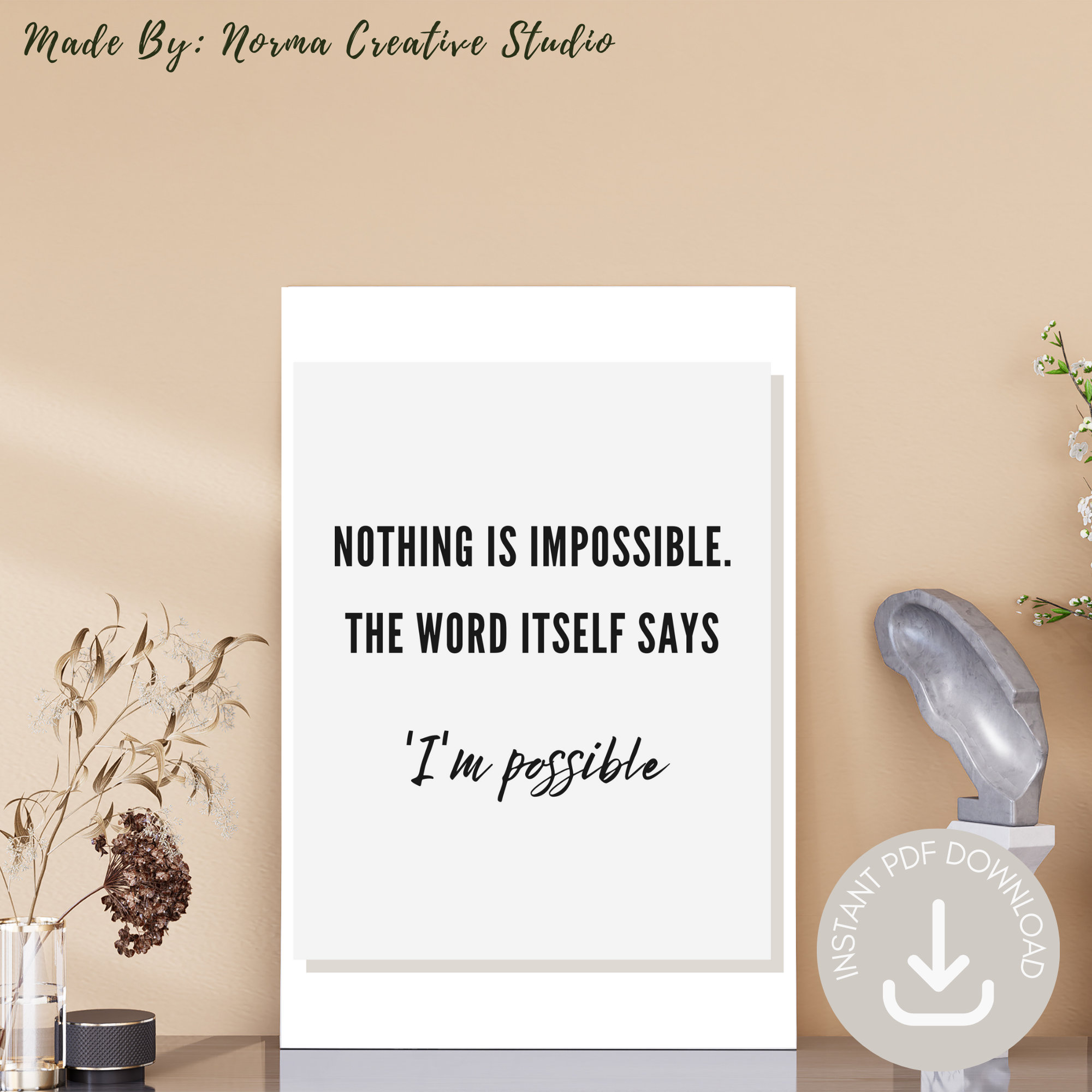 Printable Wall Art, Motivational Wall Art, Self Development Wall Art ...