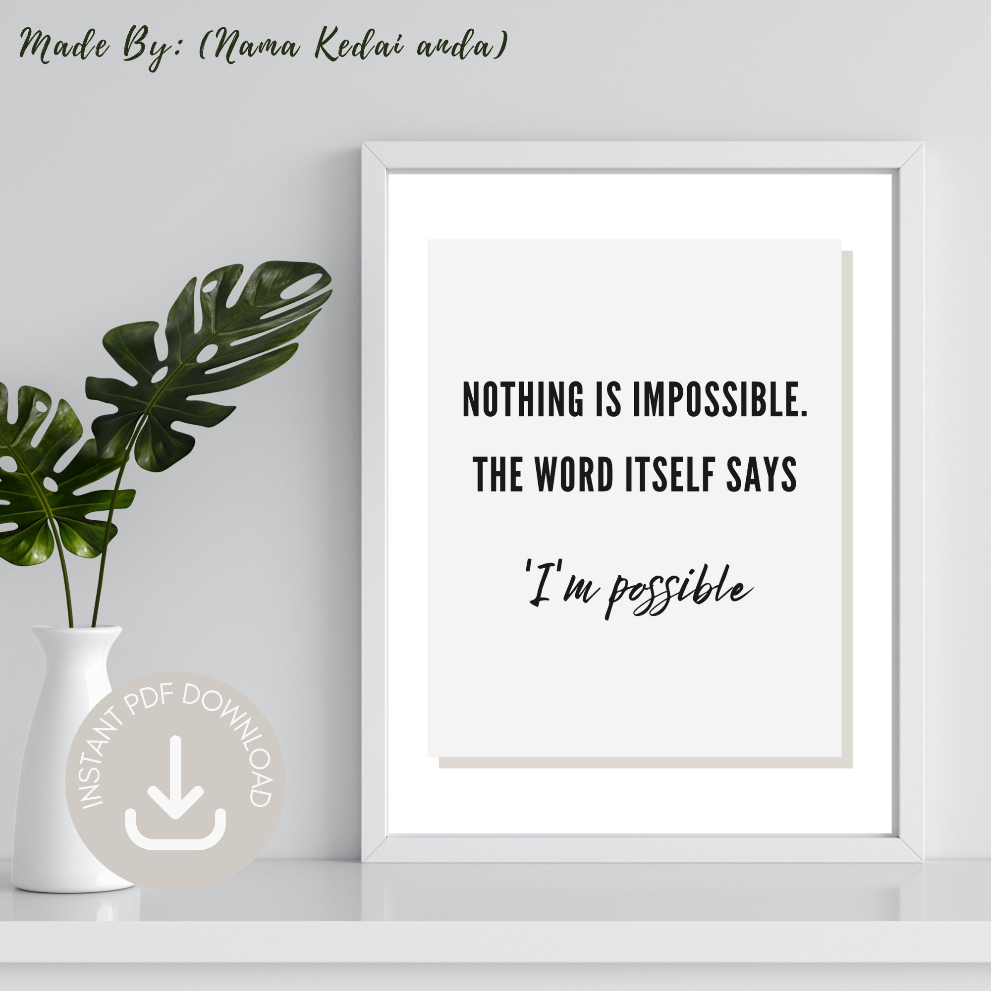 Printable Wall Art, Motivational Wall Art, Self Development Wall Art ...