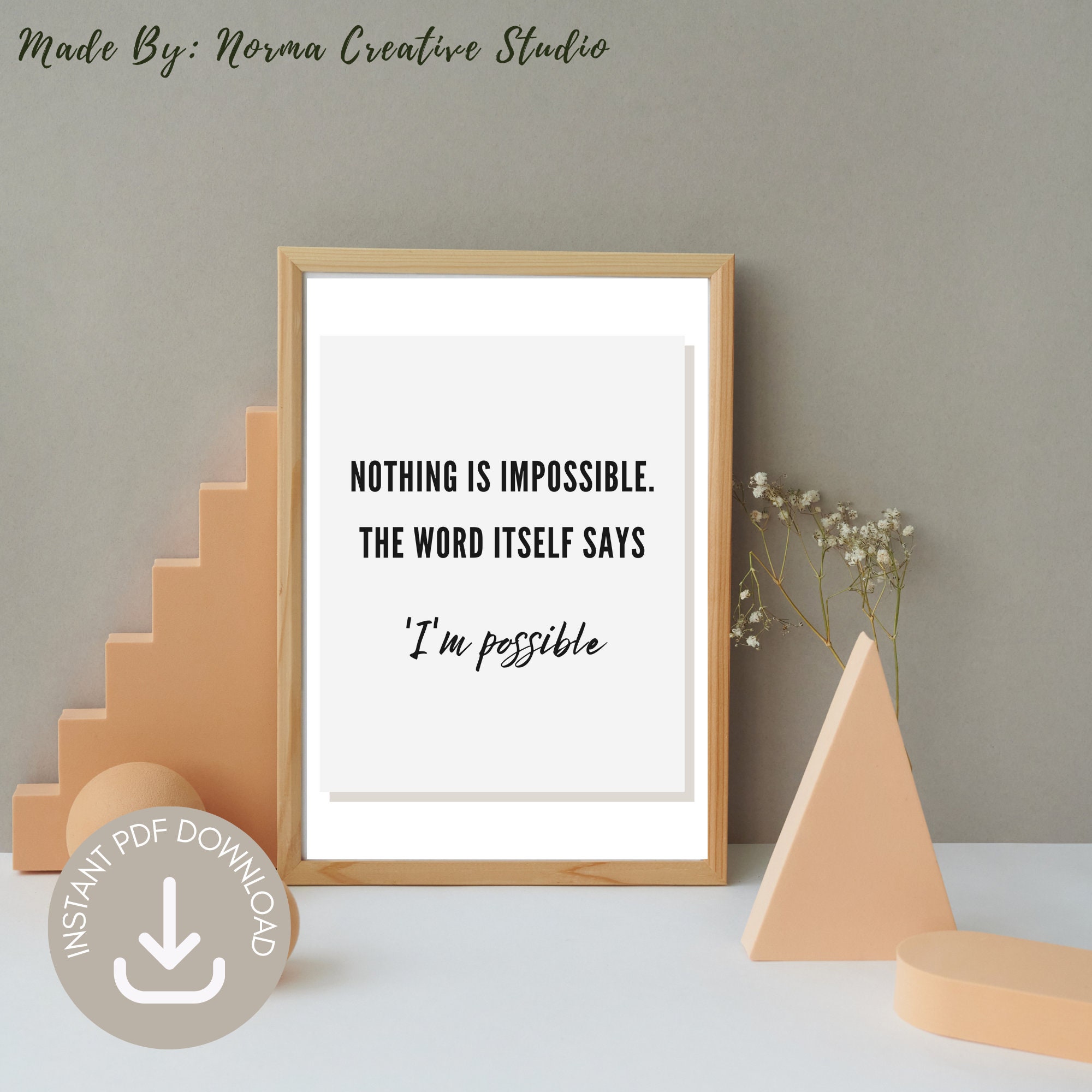 Printable Wall Art, Motivational Wall Art, Self Development Wall Art ...