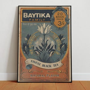 Affiche thé vintage - Vintage Teeplakat