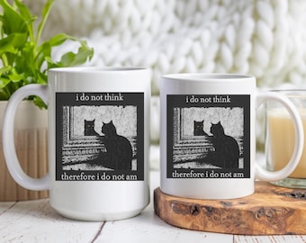 Funny Cat Meme Coffee Mug, Cat Lover Gift