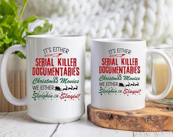 Christmas Horror Movie Fan Mug, Slayin' Holiday Mug