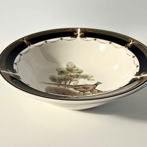 Noritake Tranquil Glen Keltcraft soppskålar med flingor, set med 2 fåglar, blått band