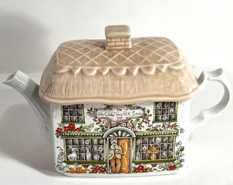 Vintage Sadler Ye Olde Tea Pot Inn Novelty Teapot, English Cottage Collectible Made England