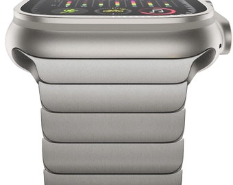 Uhrenarmband Apple Watch Armband Ultra 2 49mm 45mm 44mm 42mm, Ersatz Solides Edelstahl Gliederarmband für iWatch Armband