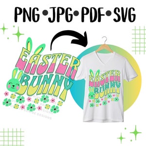 Cheerful Easter Bunny Vinyl SVG Files - Festive Digital Downloads for DIY Crafts & Decorations