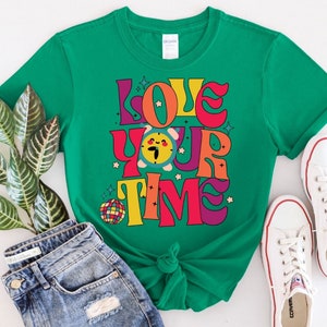 Love Your Time Digital Download - Vetor de artesanato vibrante para projetos de vinil e DTG