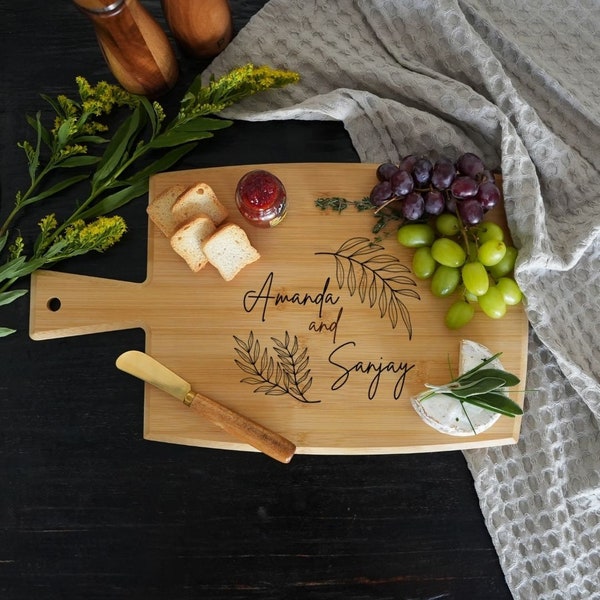 Personalized Cheese or Cutting Board, Charcuterie Board, Custom gifts, Wedding gift for Couples, Housewarming gift, Anniversery or home gift