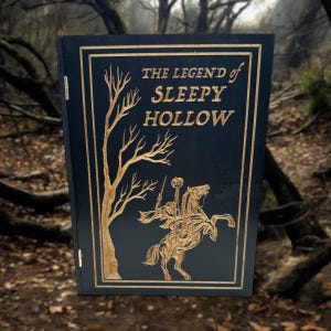 Handmade Book Box - SLEEPY HOLLOW - Unique Gift For Book Lovers, Great Halloween Decor, Unique Bookshelf Decor