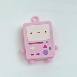BMO/Beemo Keychain Orignial, Black and White, Grayscale, Pink BMO, Blushing BMO