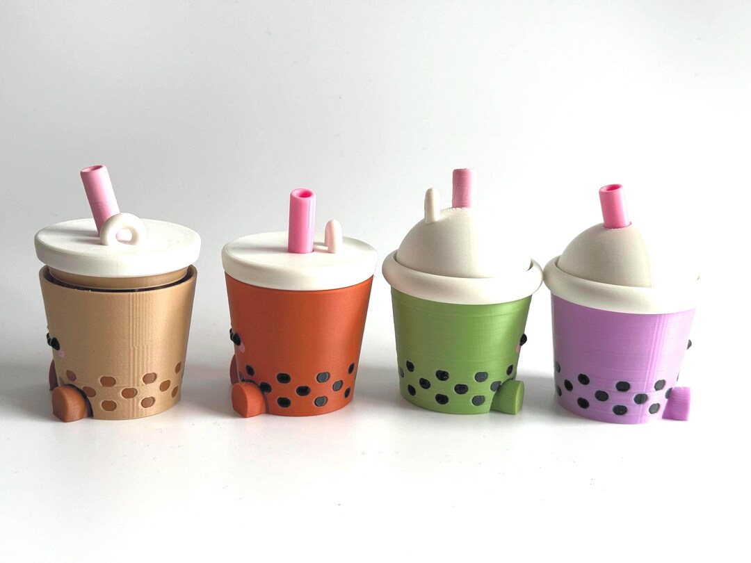 Boba Bubble Tea Clicker + Keychain - Etsy